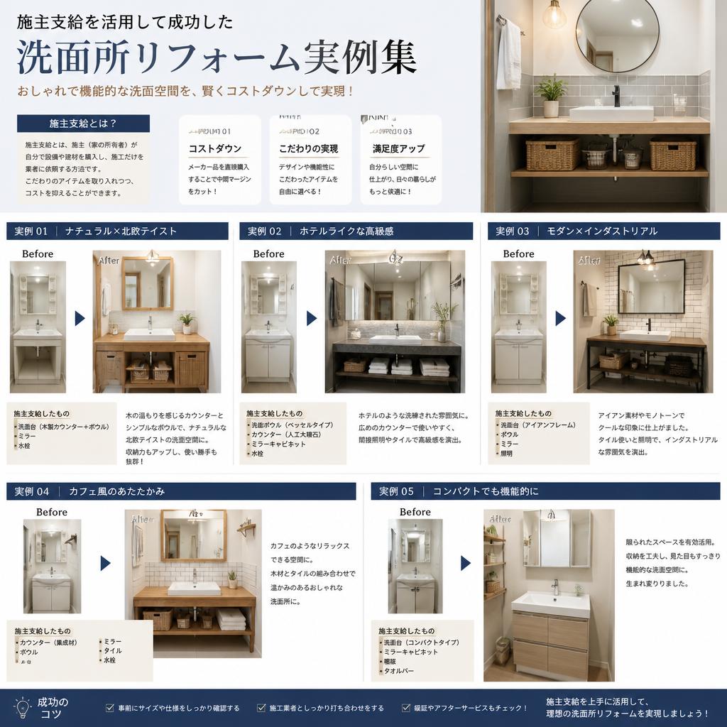 実例紹介：成功した洗面所リフォーム