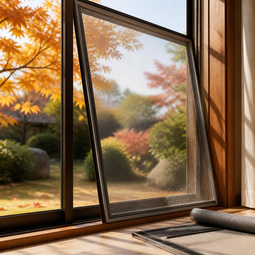 秋の訪れを感じる網戸張り替えで快適な住まいを実現